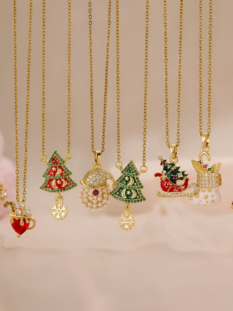 Anore Christmas Charm Necklace Collection (8 Special Collections )