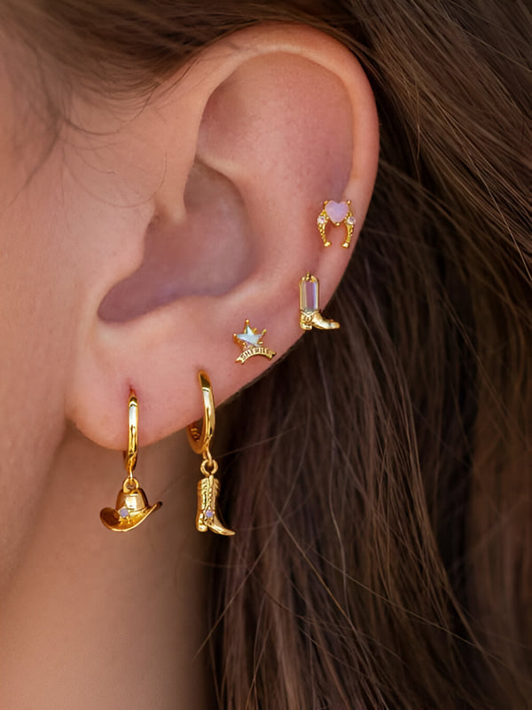 Western Charm Stud Earring Set
