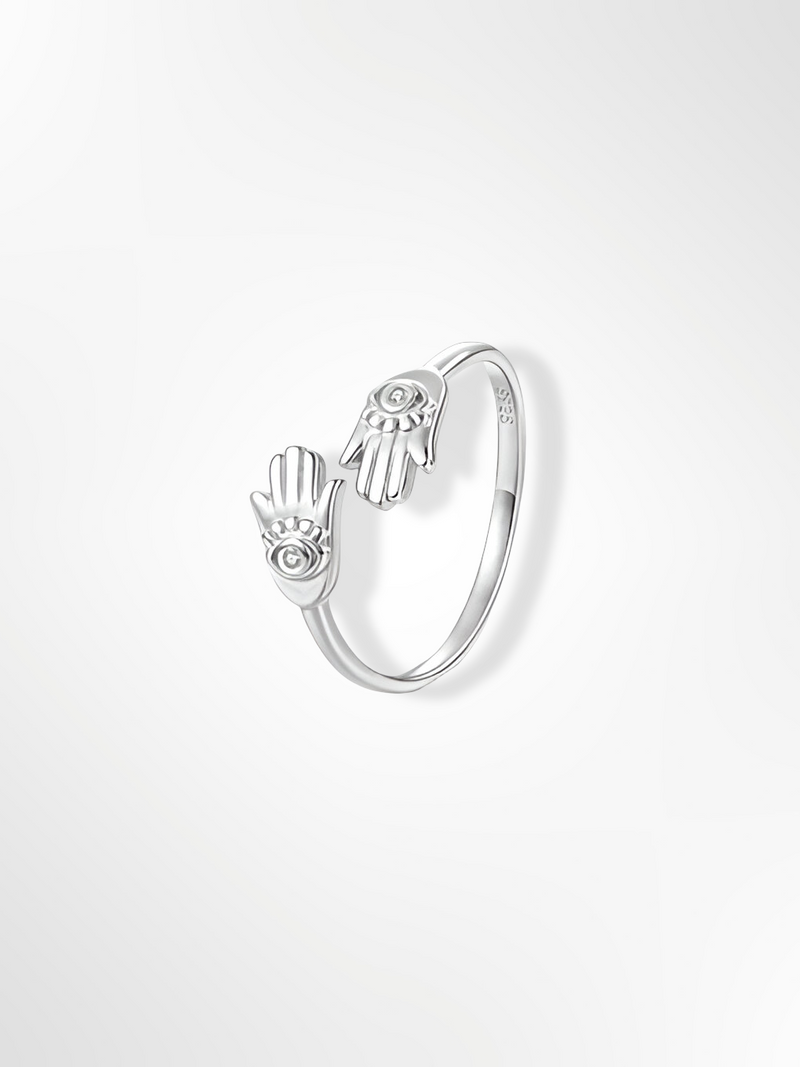 925 Sterling Silver Palm Guard Ring – Minimalist Edition | Anore