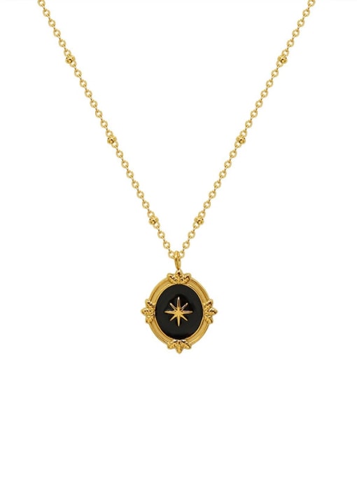 Astria Noir Vintage Medallion Necklace