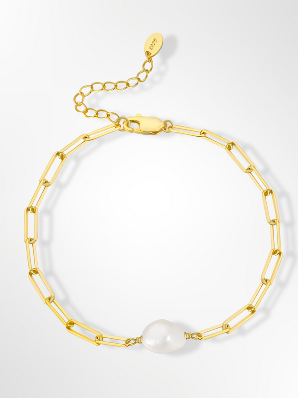 Freshwater Pearl Link Bracelet