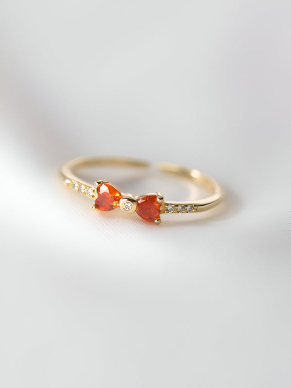 Ember Bowknot Sterling Ring