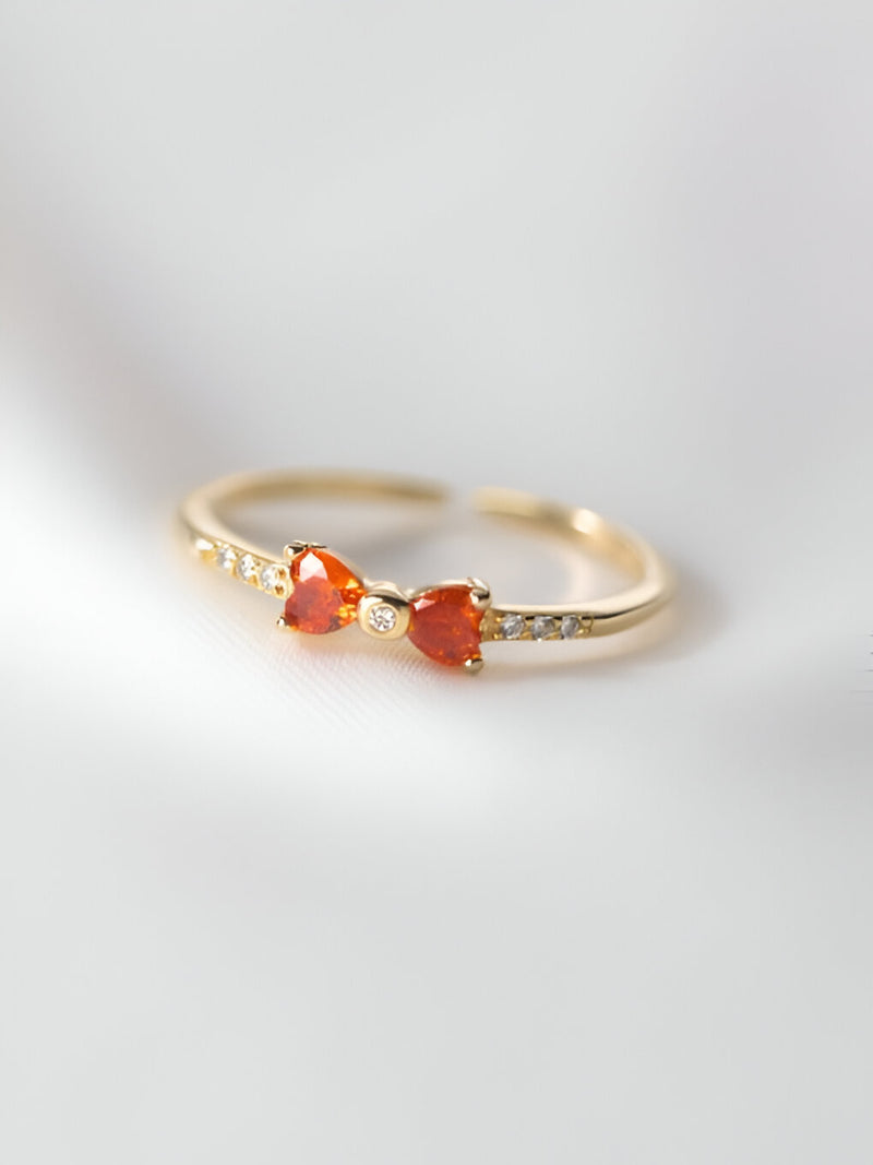 Ember Bowknot Sterling Ring