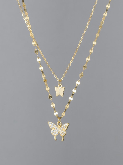 Celeste Butterfly Layered Necklace