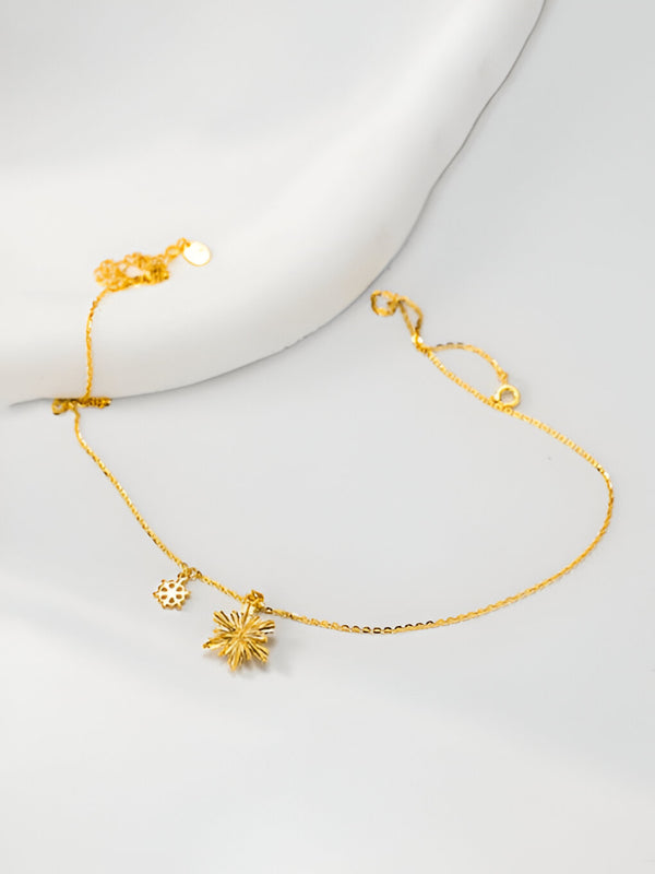 18K Gold-Plated Bloom Charm Necklace