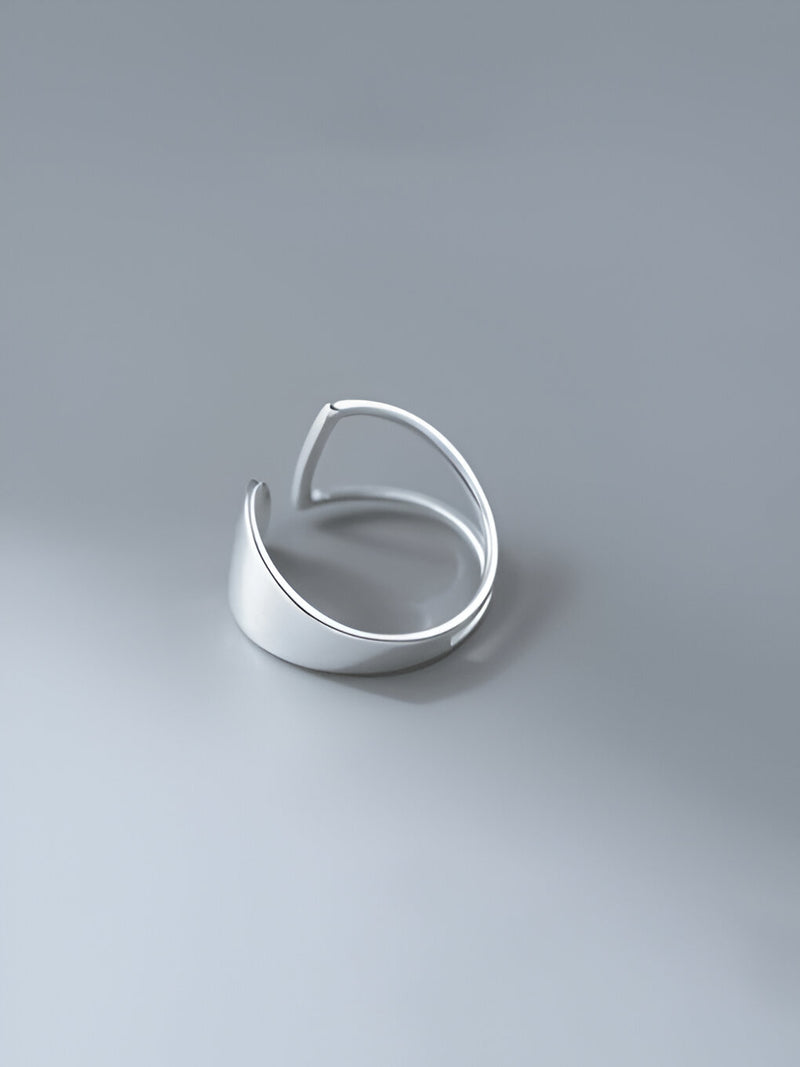 Luna Arc Sterling Silver Ring
