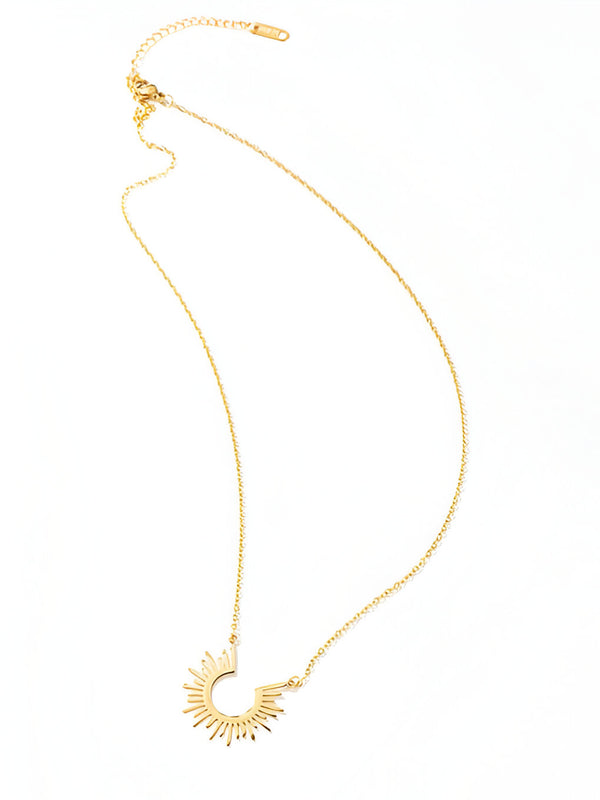 Radiant Sunburst Pendant Necklace