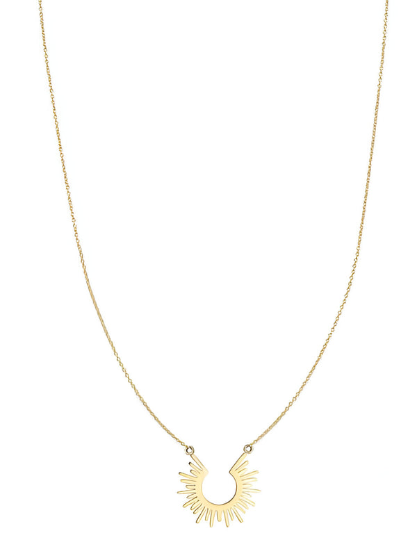 Radiant Sunburst Pendant Necklace